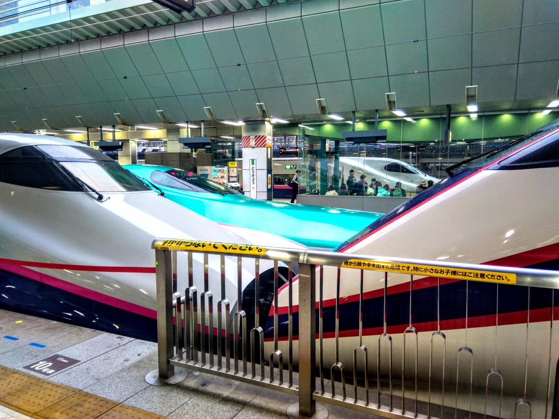 東北新幹線の連結部